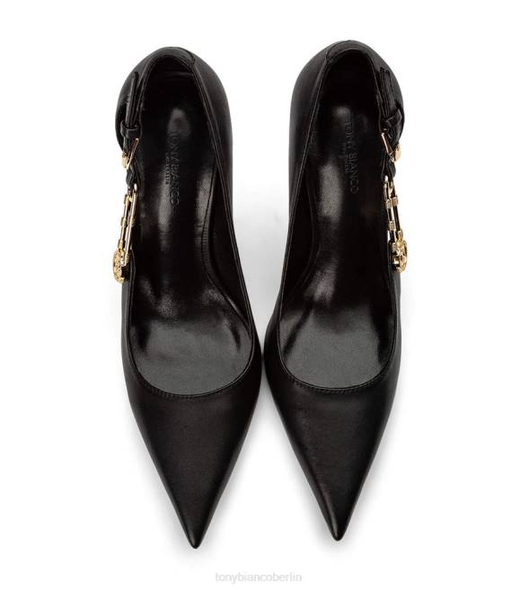 Stöckelschuhe| de Tony Bianco Frauen leuchtende Absätze schwarze Komo 462462
